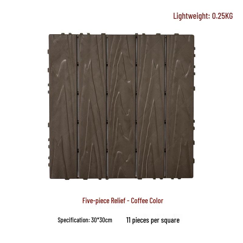 Suelo de Plástico Compuesto para Exteriores de Encastre 30x30 para Jardín/Balcón