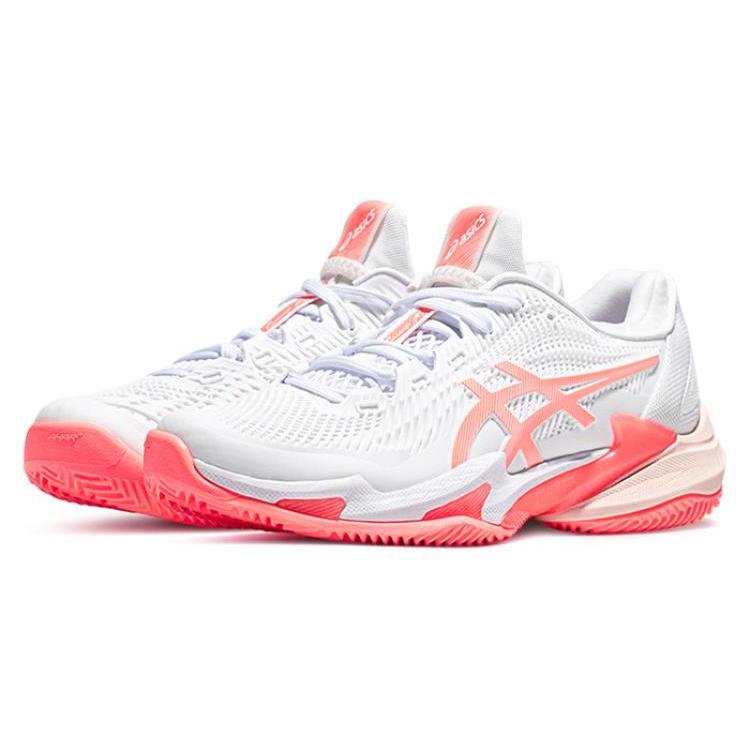 New ASICS Court Ff 3 Clay White Sun Coral Women's 1042A221-103