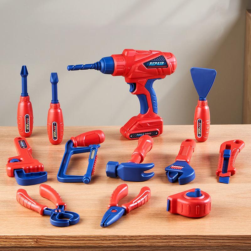 Children Toolbox Toy Boy Simulation Maintenance Electric Drill Platform Repair Baby Screw Assembly