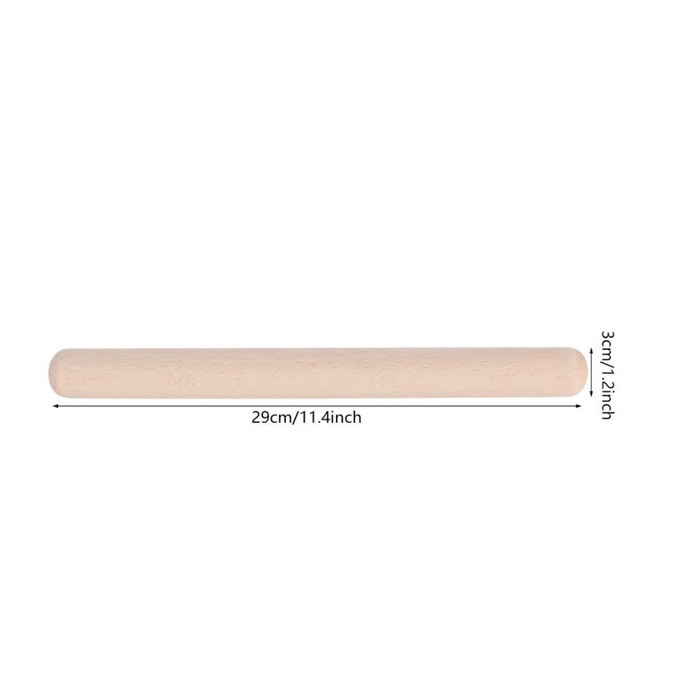 Solid Wood Kitchen Rolling Pin Beech Wood Pizza Rolling Pin Baking Rolling Pin Fondant Rolling