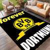Alfombra Estampada Borussia Dortmund, Alfombra de Piso Lavable, Para Entrada Dormitorio Lavadero Oficina Estudio, Decoración del Hogar Regalo de Cumpleaños Navidad