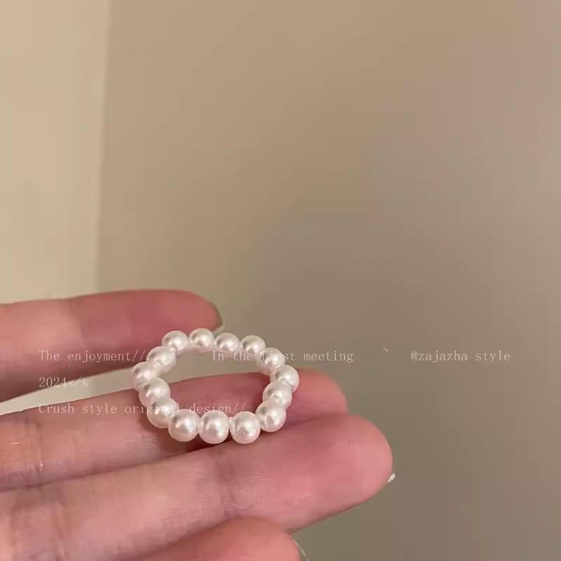 

Регульований набір кілець у корейському стилі для жінок - Включає відкрите кільце на вказівний палець та кільця-ланцюжки