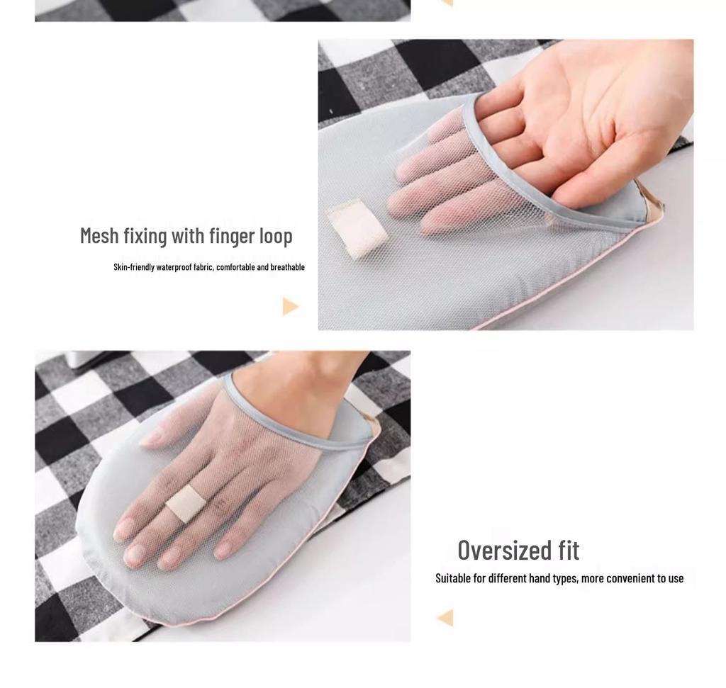 Compact Handheld Ironing Board with Anti-Scald Gloves for Shirts and Clothes