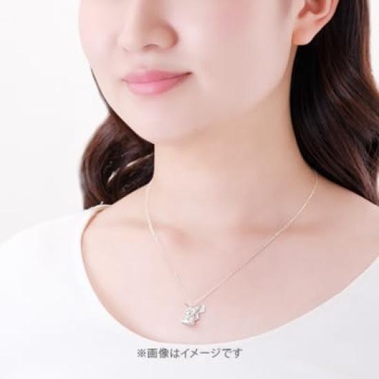 Official Silver Gold Gift for Men and Women U-Treasure Pokémon Necklace, (Yellow Coated),