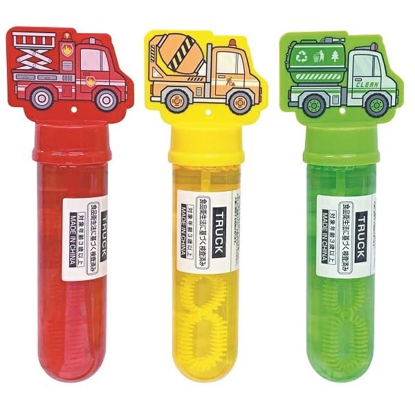 Bubble-blowing sticks featuring working trucks (24-pack) [Prizes, children's items, festivals, summer festivals, toys, lunch prizes, kids' lunches,