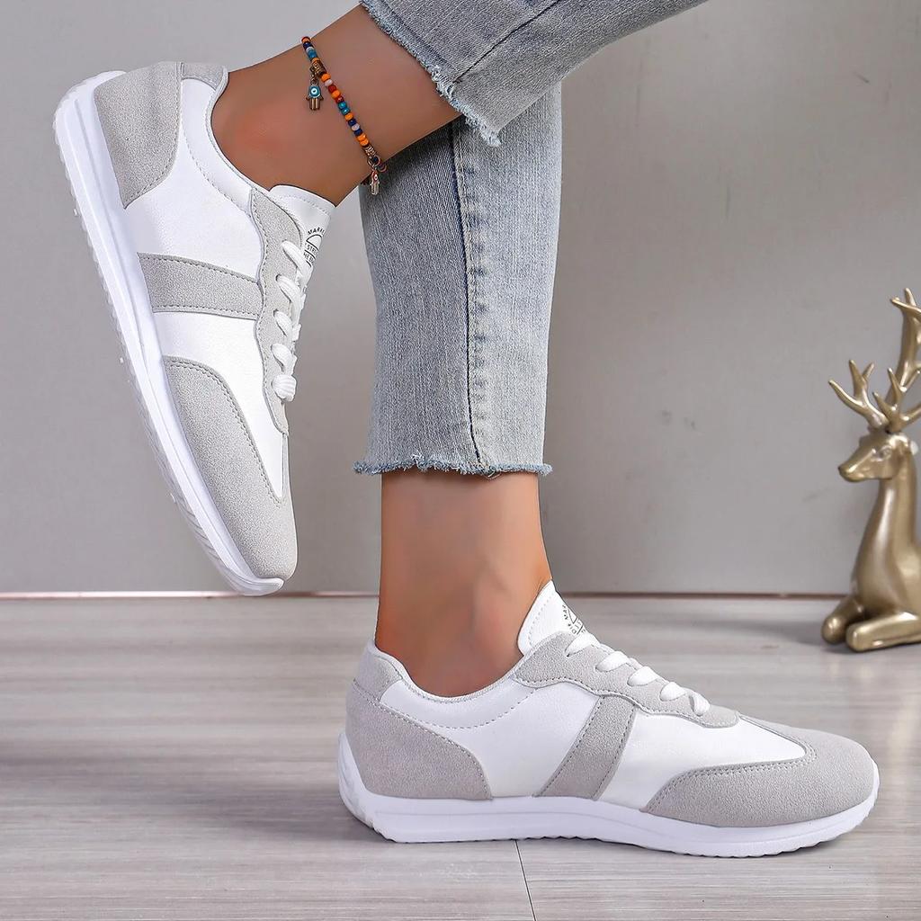 Fashion Autumn Women's Casual Shoes 2024 New Lace Up Flats Outdoor Sneakers for Women Platform Shoes Light Casual Women's Running Shoes
