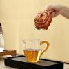 Hand-Painted Enamel Gilded Square Ceramic Teapot Set with Gift Box