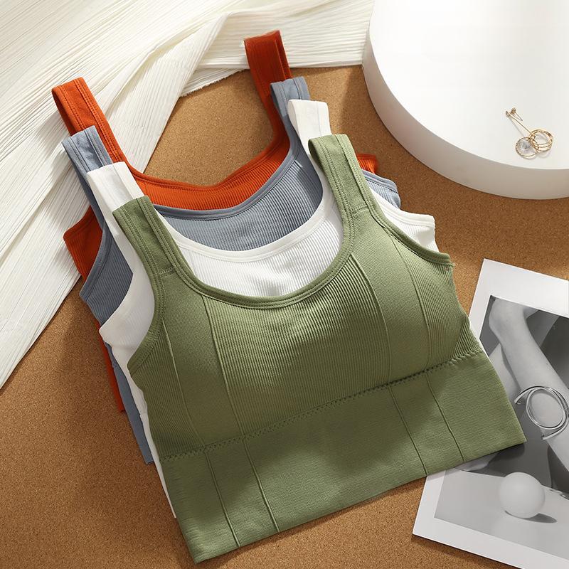 

Дышащий спортивный бюстгальтер, влагоотводящий фитнес-топ, женский бесшовный бюстгальтер для йоги, ударопрочный укороченный топ, пуш-ап спортивный бюстгальтер, топ для тренировок в зале One Size белый