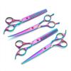 Purple 7-Inch Pet Grooming Scissors Set