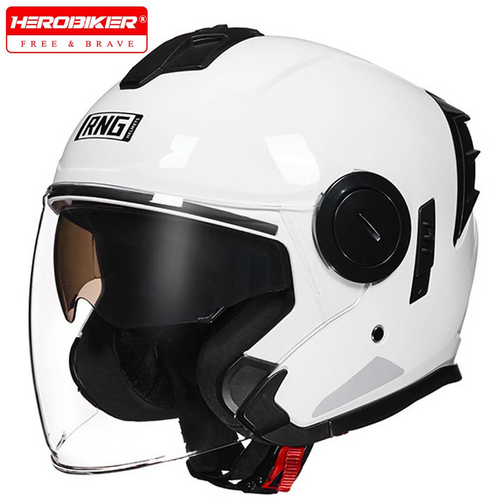 Motocross Helmet Riding Safety Helmets 3/4 Open Face Helmets Summer Motorcycle Helmet Waterproof And Drop-proof Helmet For Men