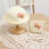 Children's sun hat baby summer straw hat breathable sun protection cute sun hat bag set