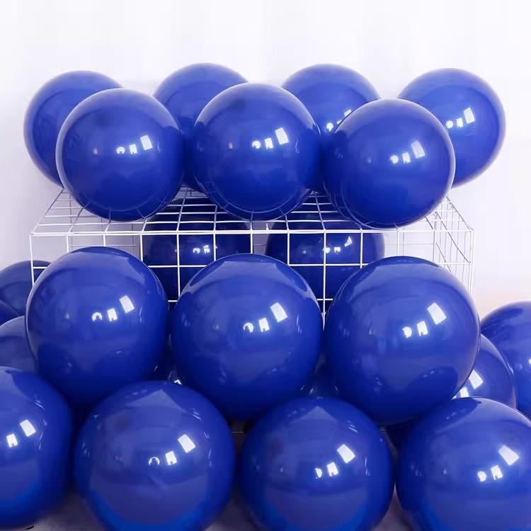 Thickened Blue and Gold Silver Balloons for Birthday and National Day Decorations