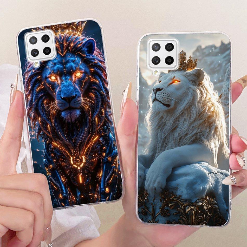 For Samsung Galaxy A22 4G A225F / A22 5G A226B Cool Dragon Tiger Pattern Phone Case For Samsung A22 Soft Silicone TPU Bumpers