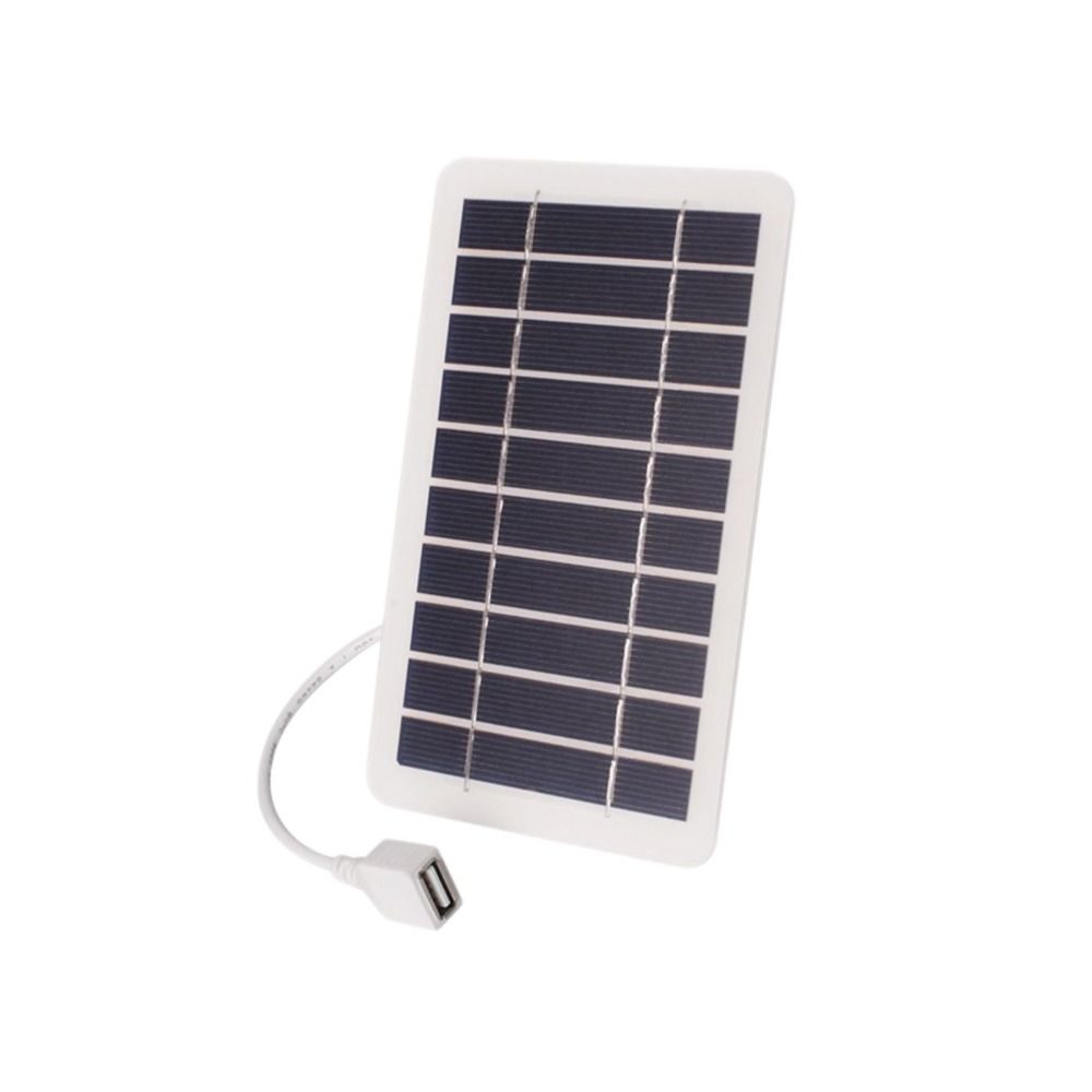 Vielseitige Stromquelle USB-Solar-Ladegerät Panel 5V 2W Tragbares Solarsystem Outdoor-Laden