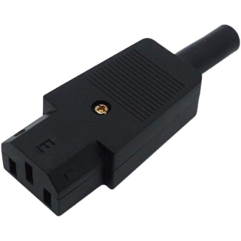

1 шт. Черный IEC 320 C13 Female Plug Rewirable Power Connector 3pin Socket 10A / 250V C14 Male FEMALE