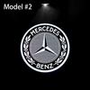 2 Pezzi LED Styling Auto Luci di Benvenuto per Portiera Accessorio Emblema per Mercedes Benz AMG W205 C300 W203 W206 W108 W124 W126 W140 W168 W169