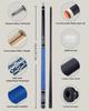 KONLLEN Carbon Fiber Pool Cue Low Deflection Pool Professional Adult Billiard Cue Set with Billiard Accessories Stick, Cue,