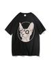 Cool Cat Hexenhaftes Oberteil Mode Dunkles Gothic T-Shirt Steampunk Hippie Neutral Sehr Sittsam Mode Baumwolle Kurzarm T-Shirt 90086