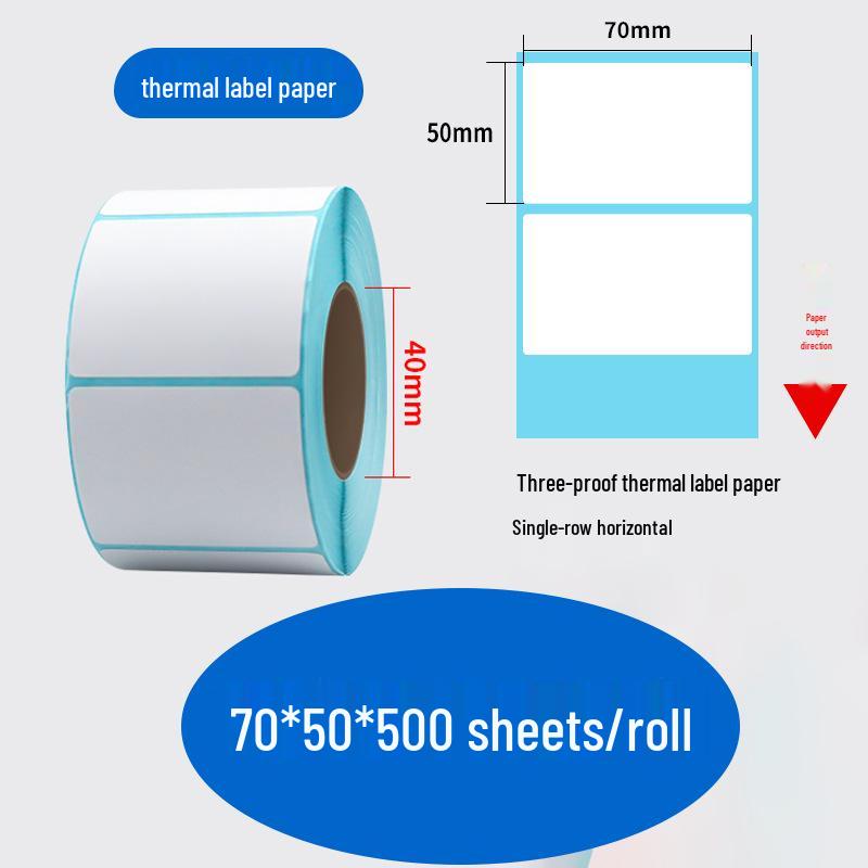 Durable Self-Adhesive Thermal Label Paper for Electronic Scales - Barcode Stickers (Sizes: 80x60, 50x40, 30)