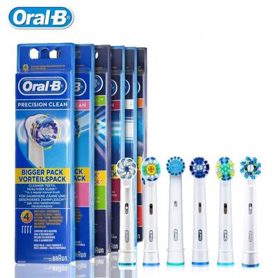 Oral B original ersättningsborsthuvuden för roterande elektrisk tandborste äkta tandblekning mjuka borstpåfyllningar