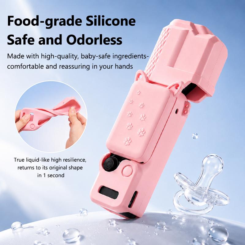 soonpho Silikonhülle für DJI Osmo Pocket 4 Kameraobjektiv Bildschirm Staubdichte Schutzabdeckung für POCKET4 Kratzfeste Weiche Hülle Zubehör