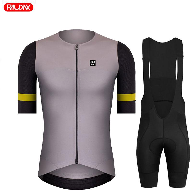 Summer PRO AERO Elastic Sleeve Cycling Clothing Man Red Senior Breathable Cycling Jersey Set Mountain Bicycle Road Riding Jersey