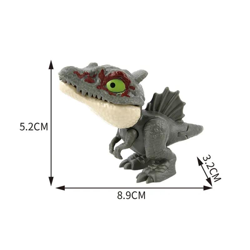 Finger Dinosaur Tricky Tyrannosaurus Model Biting Hand Fidget Mosasaurus Jurassic Dino Toy for Children Dino Movable Joints