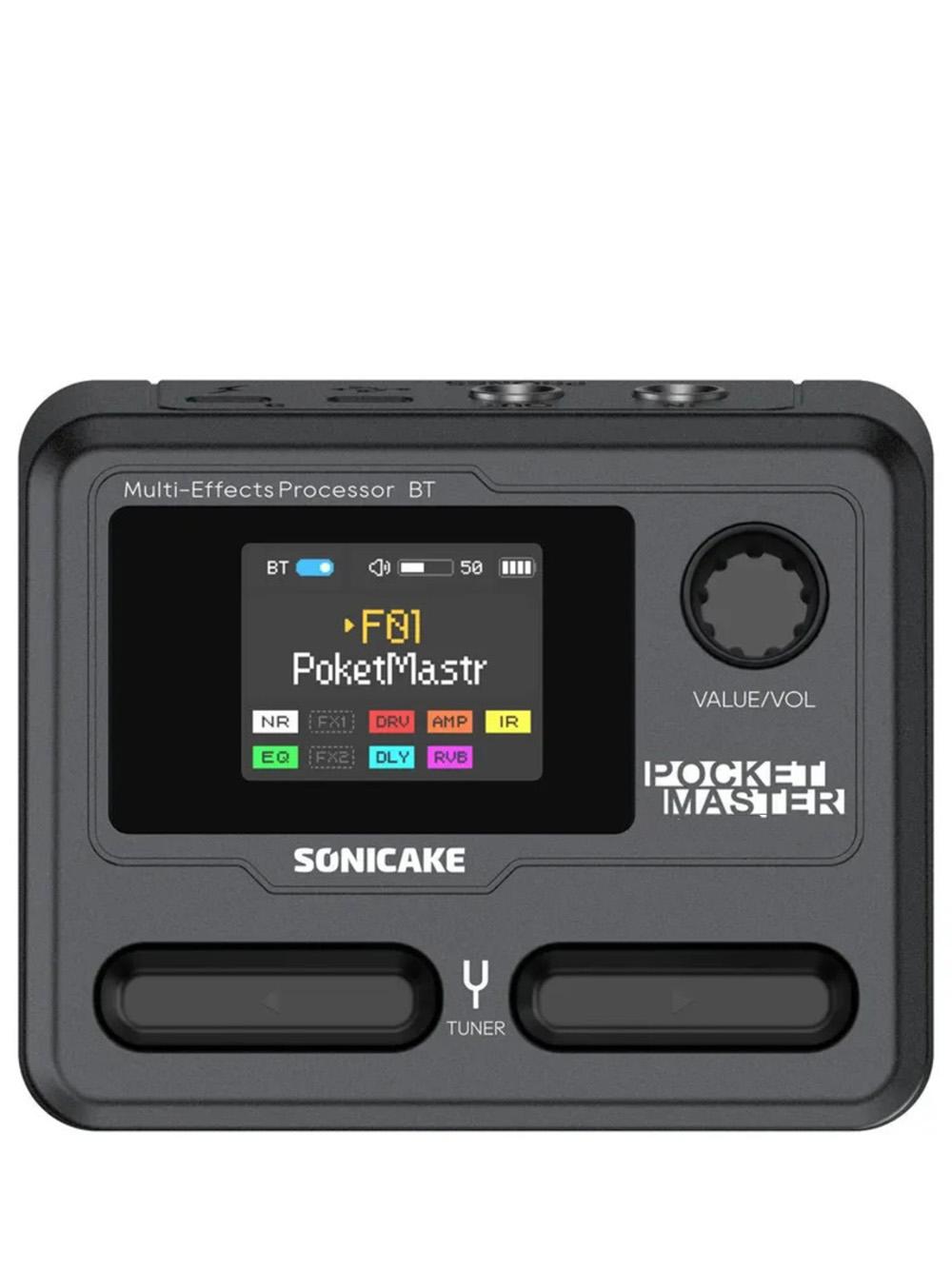 

Портативний мультиефект-процесор Sonicake Pocket Master для гітари/баса для запису та живих виступів чорний