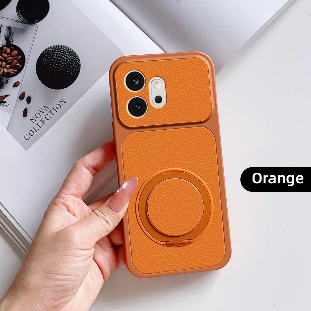 Nouvelle Coque de Téléphone à Support Multi-Angles Rotatif Mode Pour Honor 600 Pro Texture Cuir PU Housse Arrière Antichoc Honor600 Case & Holder&Honor 600