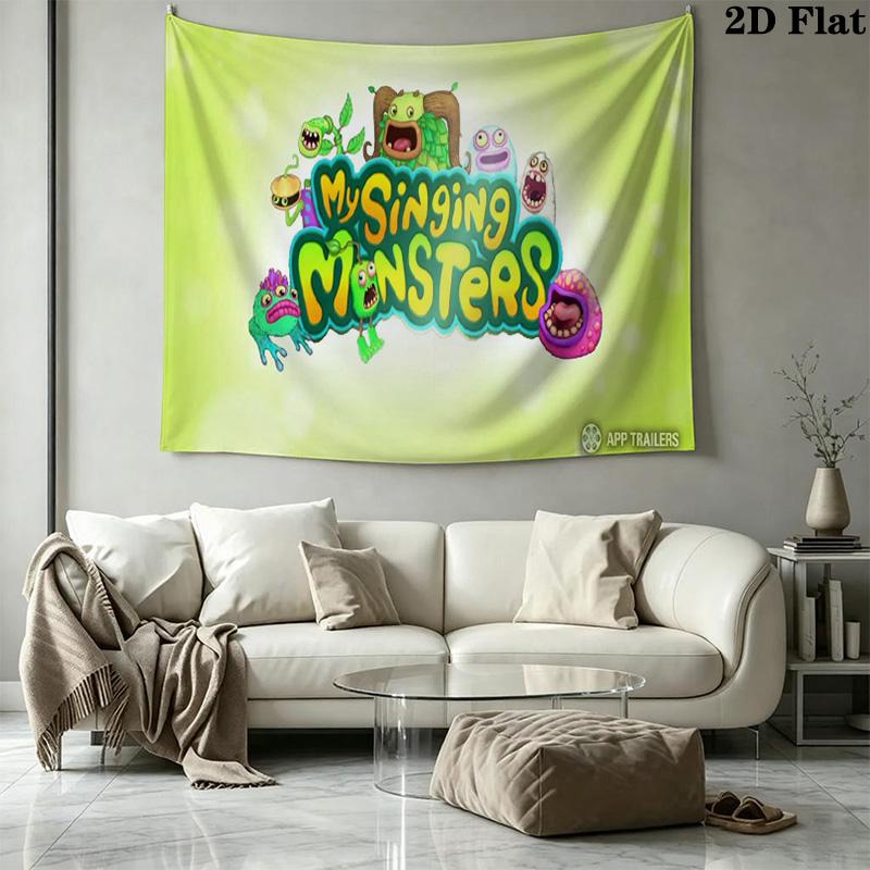 My Singing Monsters Pattern Home Decor Tapestry, Wall Hanging, Decorative RV Wall Cloth.MGT0918535