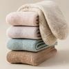 Women's Winter Thickened Fleece Wool Socks for Women, Mid-calf Socks for Warmth, Solid Color Simple Fleece Women's Socks for Autumn and Winter