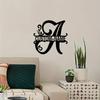 Stylish Custom Metal Name Sign Personalized Letter Wall Art for Home Outdoor Decor Living Room Garden