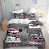 MINISO Hello Kitty Copripiumino Cartone Animato Anime Stampato Set Biancheria da Letto Federa per Bambini Stampata Biancheria da Letto Moda per la Casa Ragazzi Ragazze