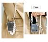 Cute White Chunky Chain Bracelet +Long Ball Strap Anti -Shock Clear Case For Samsung Galaxy Z Flip 4 5g Protective Capa