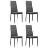 Day and Night - Day and Night Dining Chairs 4 Units Light Gray Fabric