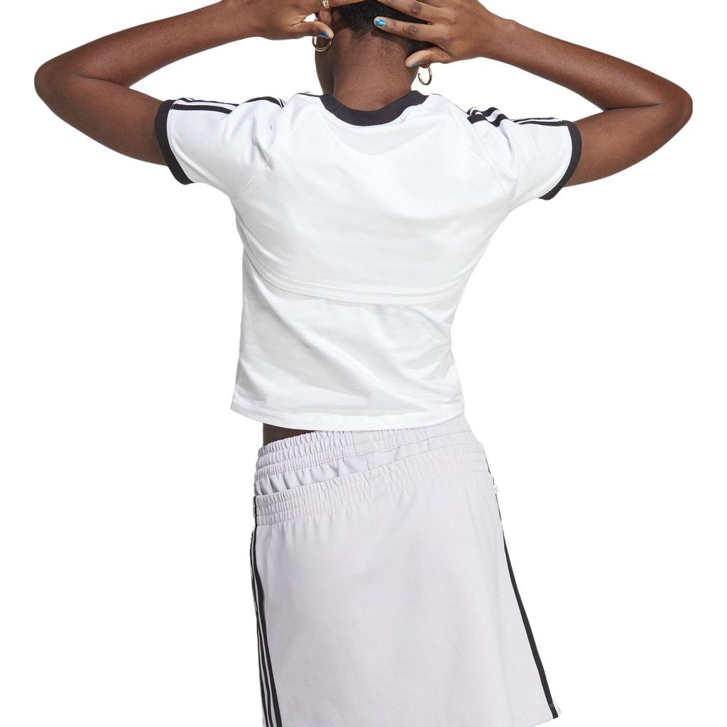 (WMNS) T-shirt adidas Always Original Taglia Asiatica 'Bianco Nero' Donna IC8808