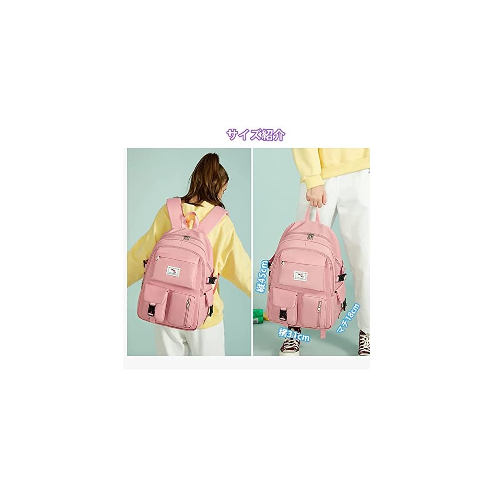 MIPOHAM Backpack for Women, Men, and Girls: 2-Layer Design, 14 Pockets, Large Capacity,