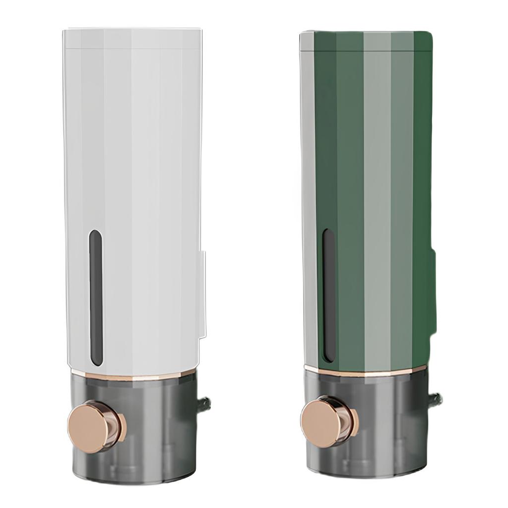 450ml Manual Soap Dispenser Wall Mounted Shampoo Container Shower Dispenser Holds Shampoo Conditioners Shower Gel
