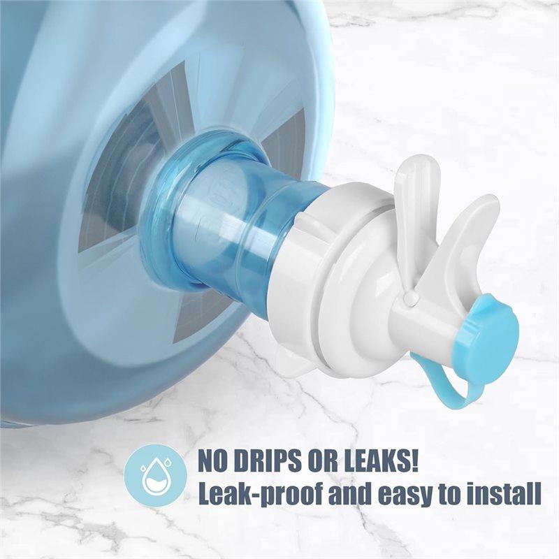 Rust-Resistant Non-Slip Water Stand 3-5 Gallon Water Jug Holder And 2 Dispenser Valve Set, Fits 52Mm/55Mm Bottle Sizes