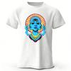 Neon Cyber Vision Creative Printed Cotton Short Sleeved Mens Loose Large Fashion Casual Tshirt Womens Y2K Street Style Top