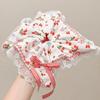 Korean Style Spring/Summer Floral Intestine Hair Scrunchie for Women – Elegant Ponytail Tie and Mori Girl Accessory.