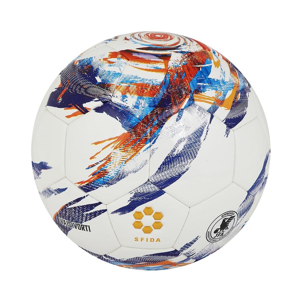 Certified Soccer SFIDA VAIS VORTI Soccer Size [JFA Ball] Jr. Ball, 4, White/Blue