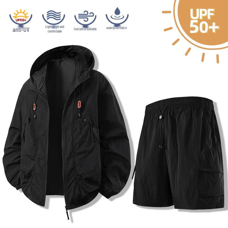 UPF 50+ Kapuzen-Sonnenschutzjacke für Paare - Atmungsaktive Sommer-Outdoor-Angelbekleidung