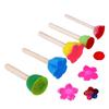 5PCS Reusable Kids Paint Sponges Easy-Grip Toddler Painting Tools for Arts & Crafts, Washable & Creates Fun Textures, Preschool