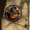 In Stock: Halloween Wooden Pumpkin Hanging Sign for Front Door Decoration