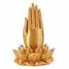 Praying Hand Lotus Hand Incense Holder Lotus-Base Tabletop Incense Base Tea Room