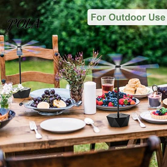 Easy-carry Fly Repellent Fan Tabletop Portable 360 Degrees Rotation USB/Battery Powered Retractable Lightweight Adjustable Pole Physical Mosquito for