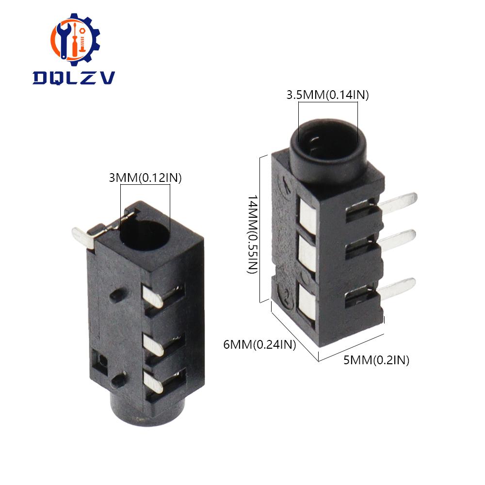 DIP/SMD PJ320A 3.5MM Headphone Audio Socket PJ-320D PJ320 PJ-320 4Pins Audio Interface