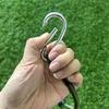 30/60/90/120Cm Carabiner Elastic Rope Outdoor Camping Luggage Strap Clothesline Stretch Durable Camping Equipment Multifunction