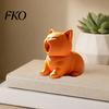 3D Printing Cat Figure Printed Figurine, Cute Screaming Ornament, Creative Desk Ornament Kitten Sculpture Desktop Decoration for Home Office Decor Pet